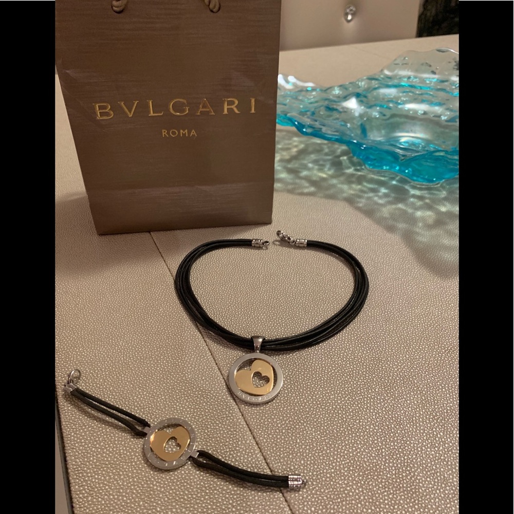 Bvlgari Tondo Heart 18K Gold & Stainless Steel